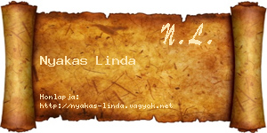 Nyakas Linda névjegykártya